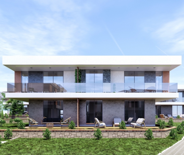 AKBüK - 1+1 Luxury Apartment (Off Plan) - LUX LIVING Stunning SERENITY with Sea View. FINISHED SHOW HOME!