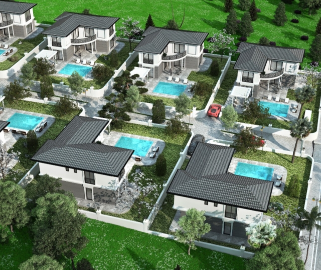 DIDIM HILLSIDE VILLAS: New Construction </br>Fabulous 4+1 Smart Home VILLAS